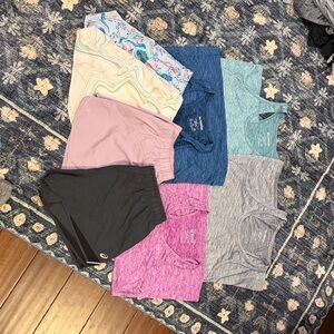 Women’s Work Out Bundle- Running shorts and work out tank tops L